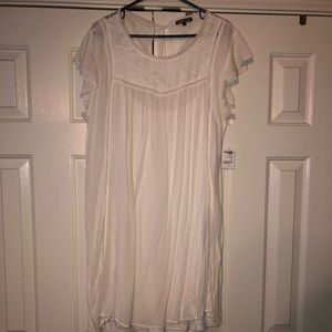 White baby doll dress